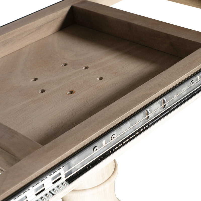 Hamptons Extendable/French Provincial Pedestal Round 100-150cm Extendable Dining Table NATURAL ASH