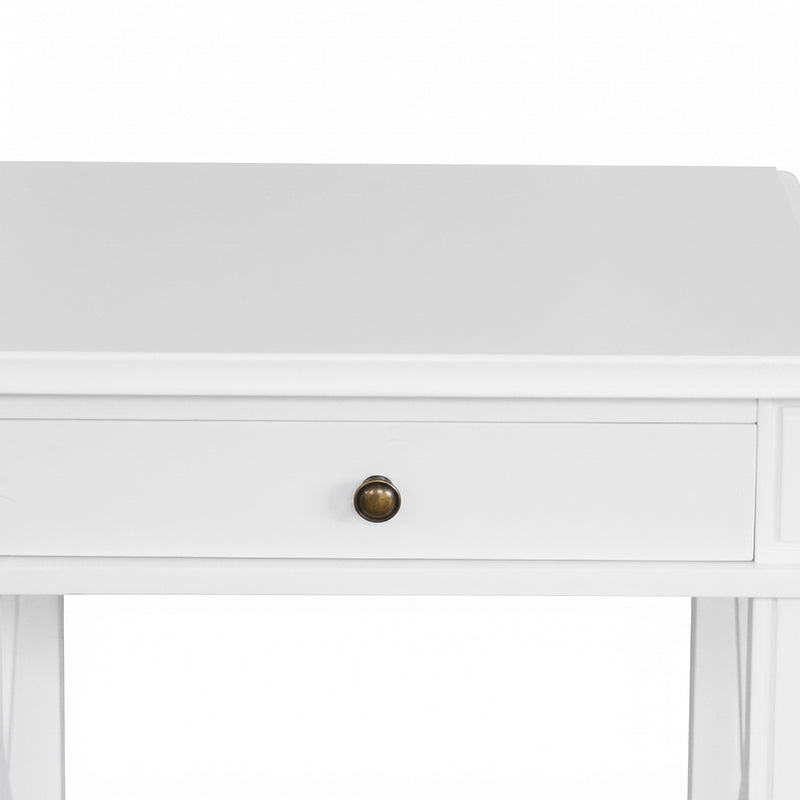 Hamptons Coastal Cross 1 Drawer Bedside Table