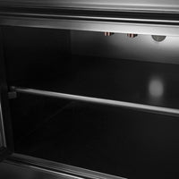 Hamptons Halifax TV Entertainment Unit with 4 Drawers Glass Doors Storage 180cm