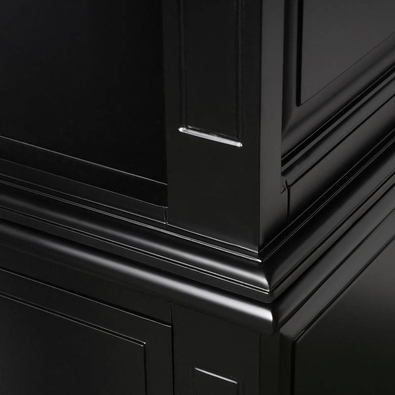 Hamptons Halifax 3 Bay Buffet and Hutch Bookcase with Ladder