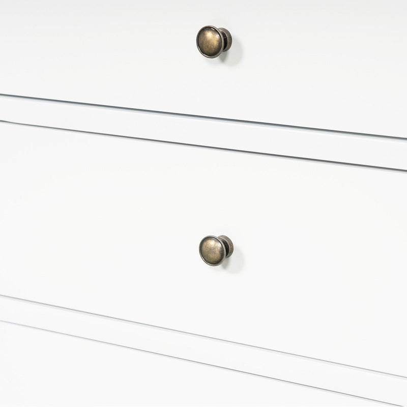 Hamptons Heritage 3 Drawer Bedside Lamp Table