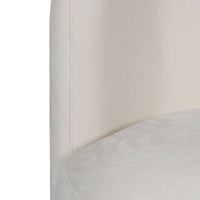 Cozy Modern Tulip Blossom Swivel Upholstered Accent Chair
