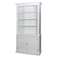 Hamptons Halifax Buffet and Hutch Library Bookcase Cabinet