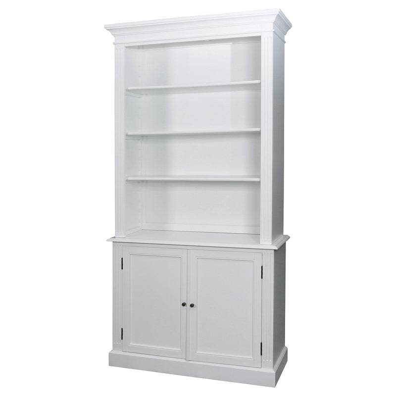 Hamptons Halifax Buffet and Hutch Library Bookcase Cabinet