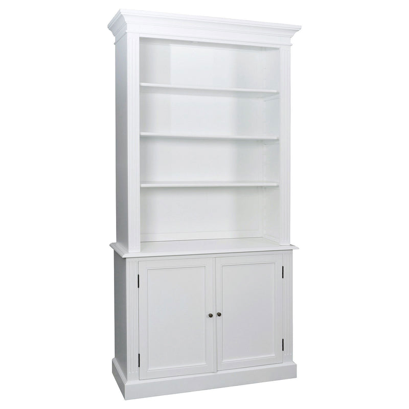 Hamptons Halifax Buffet and Hutch Library Bookcase Cabinet