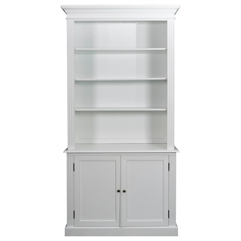 Hamptons Halifax Buffet and Hutch Library Bookcase Cabinet