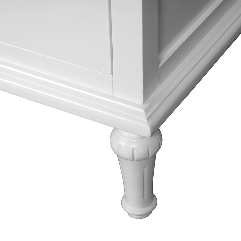 Hamptons Heritage 7 -Drawer Tallboy Dresser with Classic Turned Legs and Dentil Molding Design