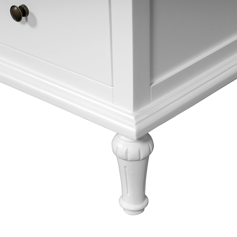 Hamptons Heritage / Providence  7 -Drawer Tallboy Dresser with Classic Turned Legs