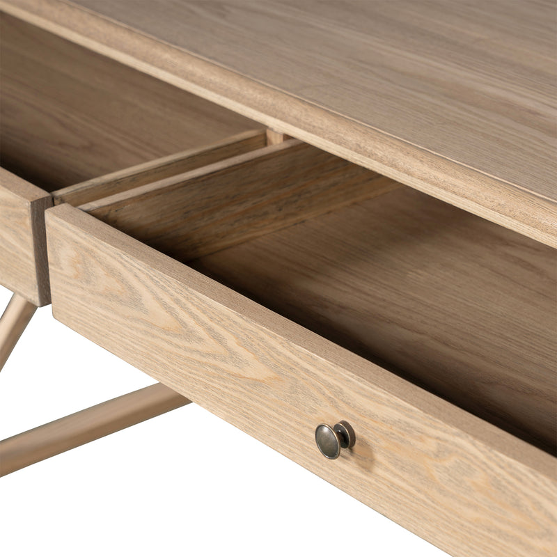 Hamptons Halifax Side Cross Console Hall Table / Study Desk