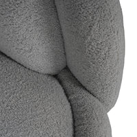 Tulip Blossom Boucle Swivel Lounge Armchair