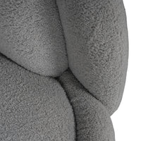 Tulip Blossom Boucle Swivel Lounge Armchair