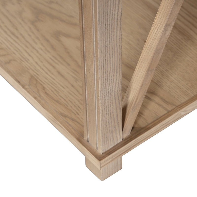 Hamptons Halifax Side Cross 3 Drawer Console Hall Table