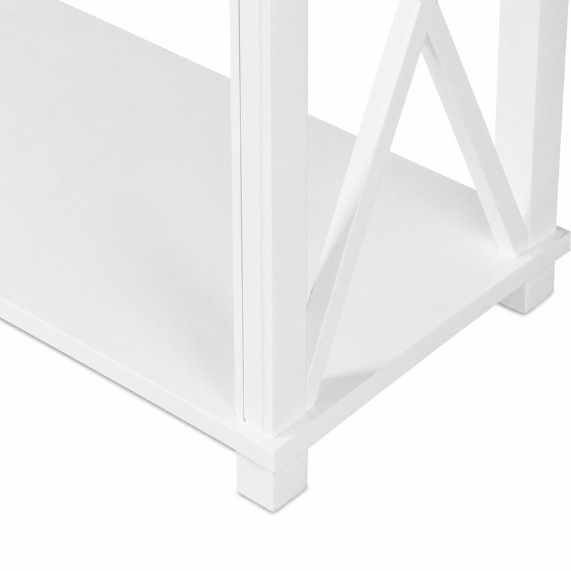 Hamptons Halifax Side Cross 3 Drawer Console Hall Table