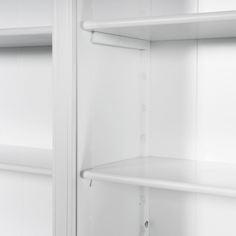 Hamptons Halifax 3 Bay Buffet and Hutch Bookcase with Ladder