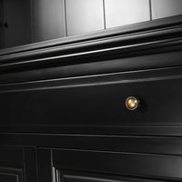 Hamptons Halifax 3 Bay Buffet and Hutch Bookcase with Ladder