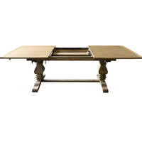 Classic Hamptons Natural Ash Extendable Pedestal Dining Table 180–260cm( Starting 6-8 seater)