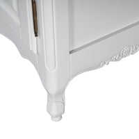 French Provincial Louis Vintage Glass Display Buffet and Hutch Cupboard Cabinet