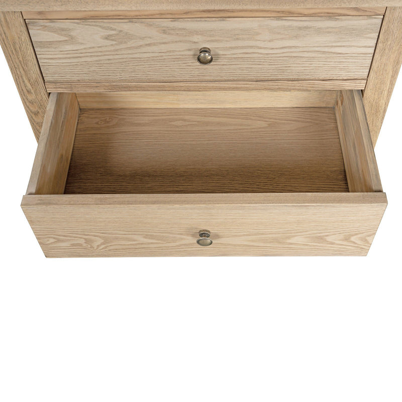 Hamptons Heritage 3 Drawer Bedside Lamp Table