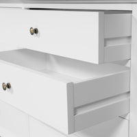 Hamptons Heritage 6-Drawer Tallboy Dresser