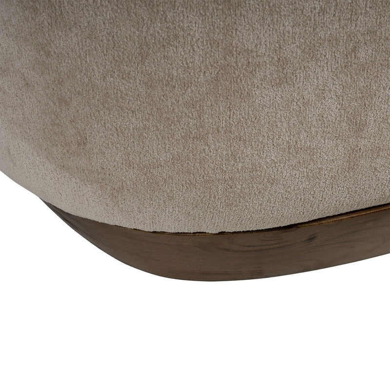 Cozy Modern Tulip Blossom Swivel Upholstered Accent Chair