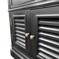 (Factory Second) Hamptons Classic 1 Drawer Bedside Table with Louvered Doors