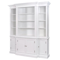 Hamptons Halifax Buffet and Hutch Furniture Bookcase Cabinet