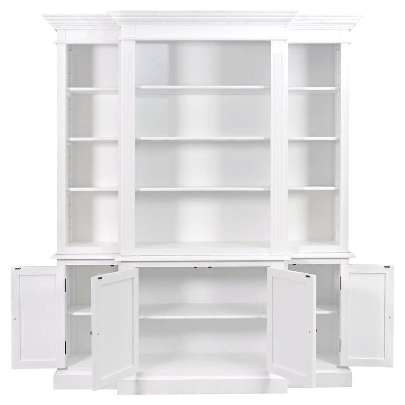 Hamptons Halifax Buffet and Hutch Furniture Bookcase Cabinet