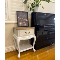 French Provincial Provence Bedside Lamp Table