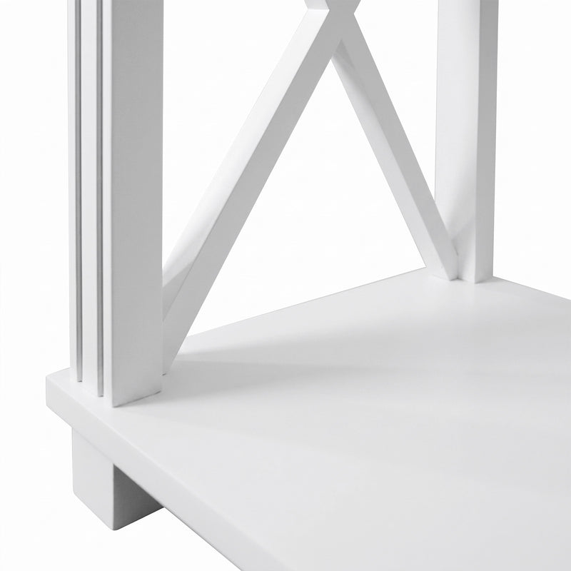 Hamptons Coastal Cross 1 Drawer Bedside Table