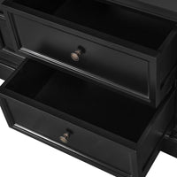 Hamptons Halifax TV Entertainment Unit with 4 Drawers Glass Doors Storage 180cm