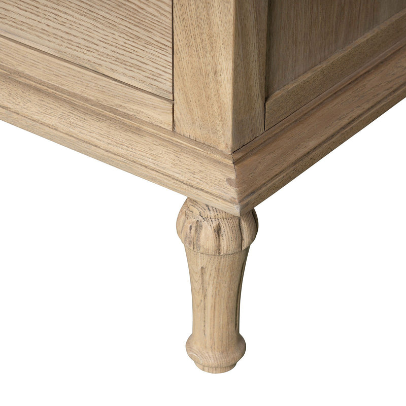 Hamptons Heritage 3 Drawer Bedside Lamp Table