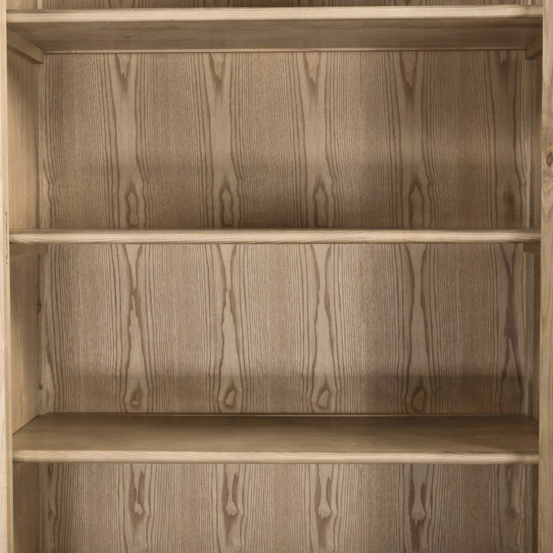 French Provincial Display Cabinet & Bookcase Natural Ash/ Modular Design