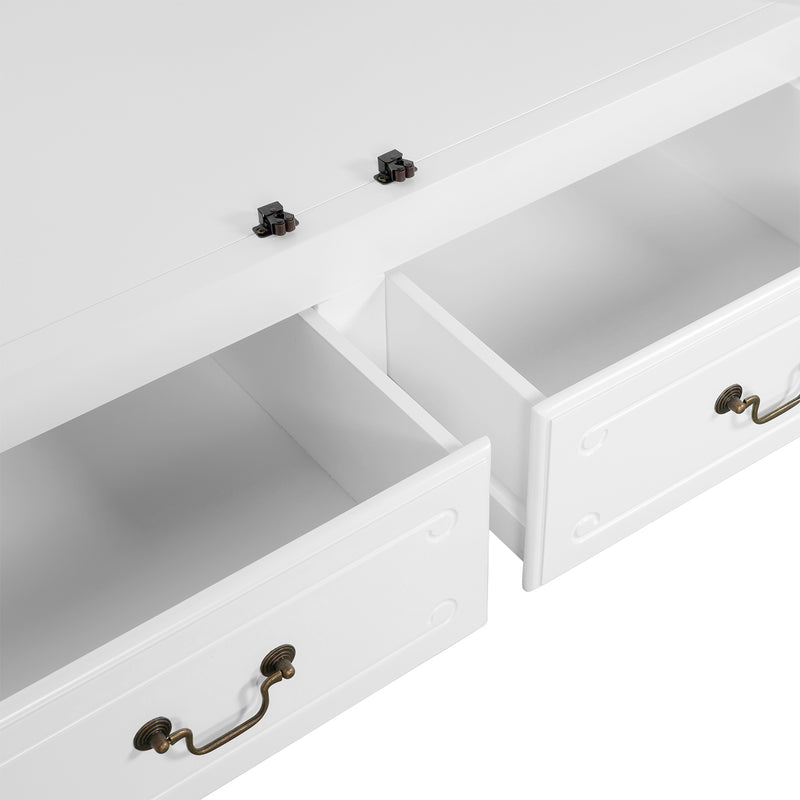French Provincial Louis 2 Drawer Wardrobe