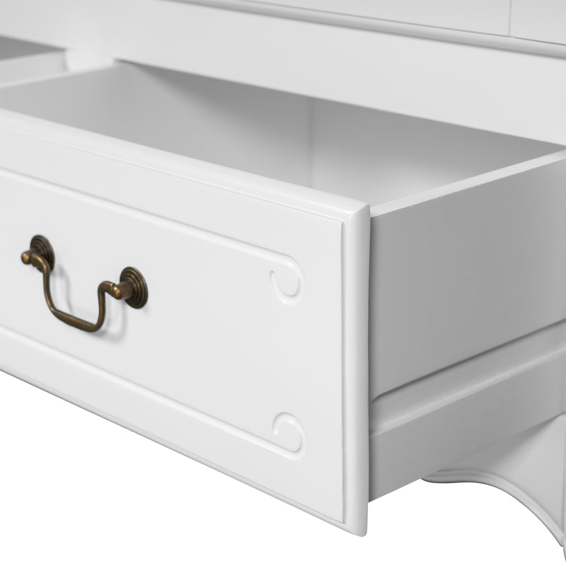 French Provincial Louis 2 Drawer Wardrobe