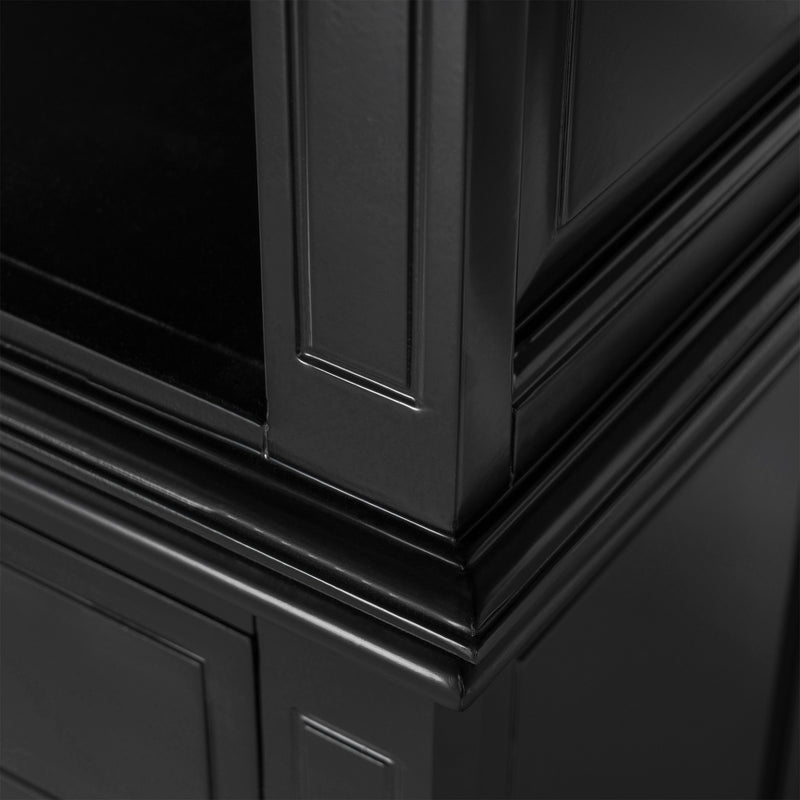 Hamptons Halifax 3 Bay Buffet and Hutch Bookcase with Ladder
