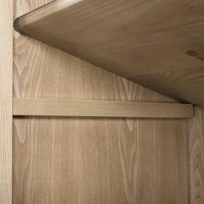 French Provincial Display Cabinet & Bookcase Natural Ash/ Modular Design
