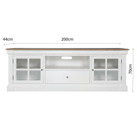 Hamptons Coastal Charm 200cm Entertainment Unit