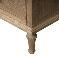 New England Hamptons Executive Desk with Dentil Moulding & Turned Legs – 6 Drawer 1 cupboard Pedestal Study Desk