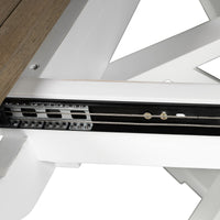 Hamptons Sorrento 150-190cm Round Extendable Trestle Dining Table