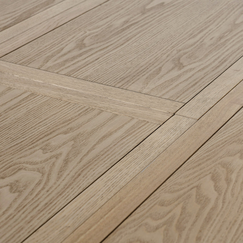 French Provincial Farmhouse 140-180cm Pedestal Extendable Round Dining Table Elm wood