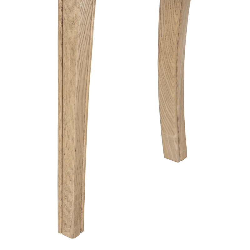 French Provincial Console Hall Table in Natural Oak