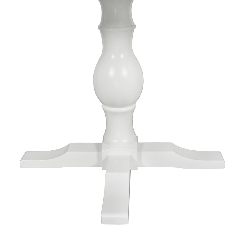 Hamptons Extendable/French Provincial Pedestal Round 100-150cm Extendable Dining Table NATURAL ASH