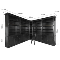 Hamptons Halifax Modular Wall Hutch & Buffet with Corner Cabinet (Pre-order extra $1000 Early Bird discount)