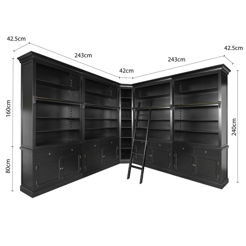 Hamptons Halifax Modular Wall Hutch & Buffet with Corner Cabinet (Pre-order extra $1000 Early Bird discount)