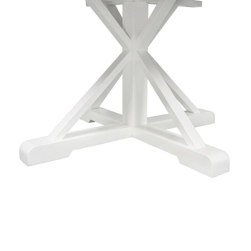 Hamptons Sorrento 150-190cm Round Extendable Trestle Dining Table