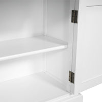 Hamptons Halifax 3 Bay Buffet and Hutch Bookcase with Ladder