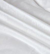 Monalisa Signature 100% Premium Cotton 4-Piece Bedding Set – Floral White Quilt Cover, Flat Sheet & Pillowcases