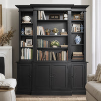 Hamptons Halifax Buffet and Hutch Furniture Bookcase Cabinet