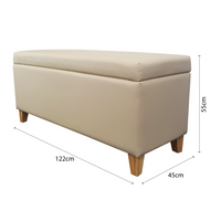 Contemporary Modern Bridgett Blanket Box Foot Stool