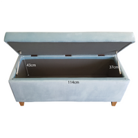 Contemporary Modern Bridgett Blanket Box Foot Stool